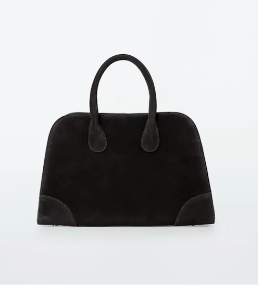 COS Small Studio Bowling Bag – Suede